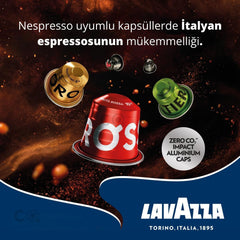 Lavazza Qualita Rossa Nespresso Uyumlu Alüminyum Kapsül Kahve