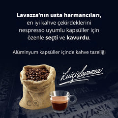 Lavazza Decaf Nespresso Uyumlu Alüminyum Kapsül Kahve 