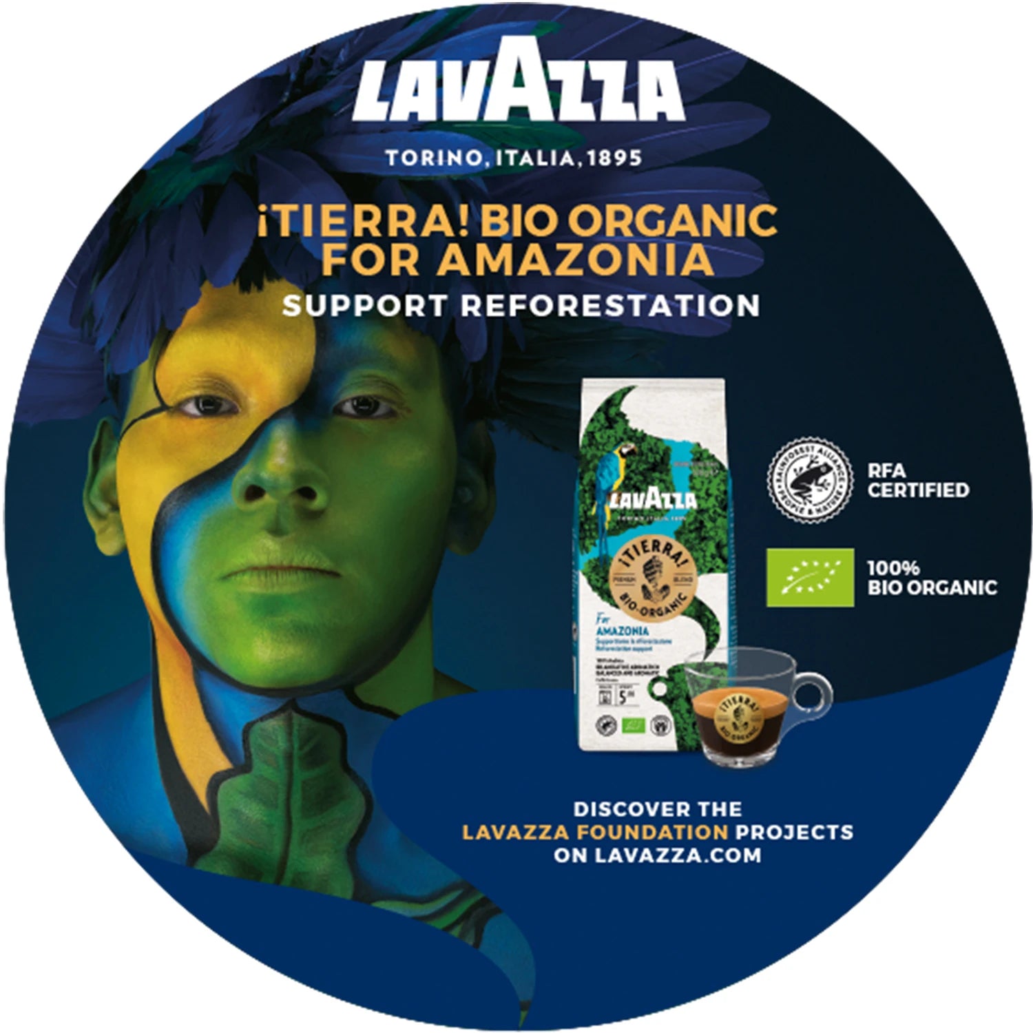 Lavazza Tierra For Amazonia Bio Organik Öğütülmüş Kahve 180 Gr 